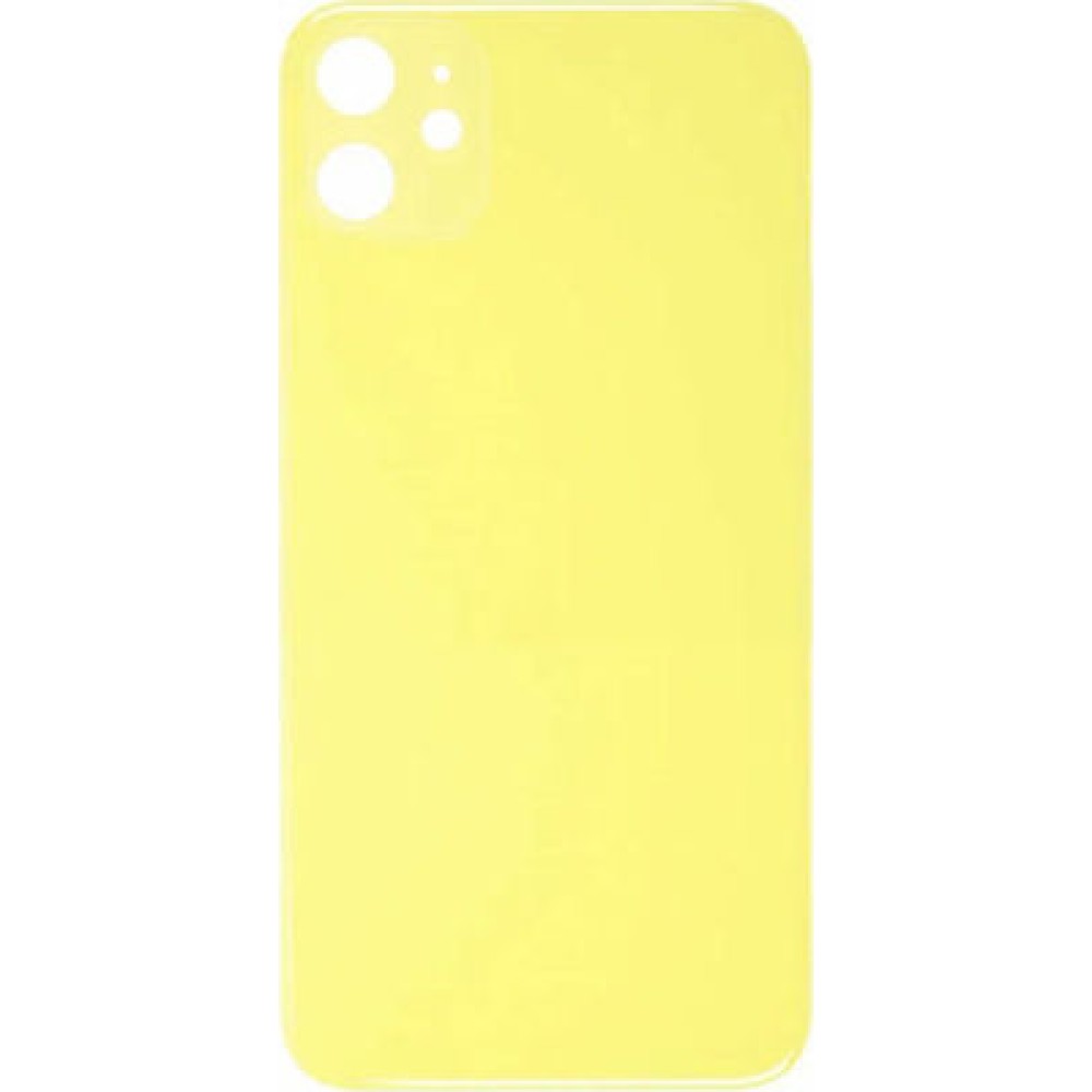 ΚΑΠΑΚΙ ΜΠΑΤΑΡΙΑΣ YELLOW ΓΙΑ IPHONE 11 - LARGE HOLE VERSION TYPE A WITH LOGO ΚΑΠΑΚΙ ΜΠΑΤΑΡΙΑΣ YELLOW ΓΙΑ IPHONE 11 - LARGE HOLE VERSION TYPE A WITH LOGO