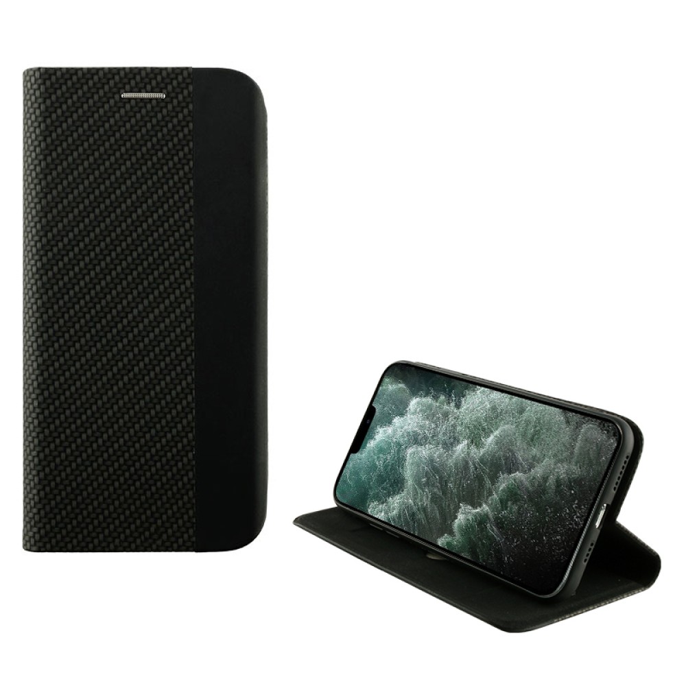 ΘΗΚΗ IPHONE 12 PRO MAX BOOK - RFID PROOF - BLACK