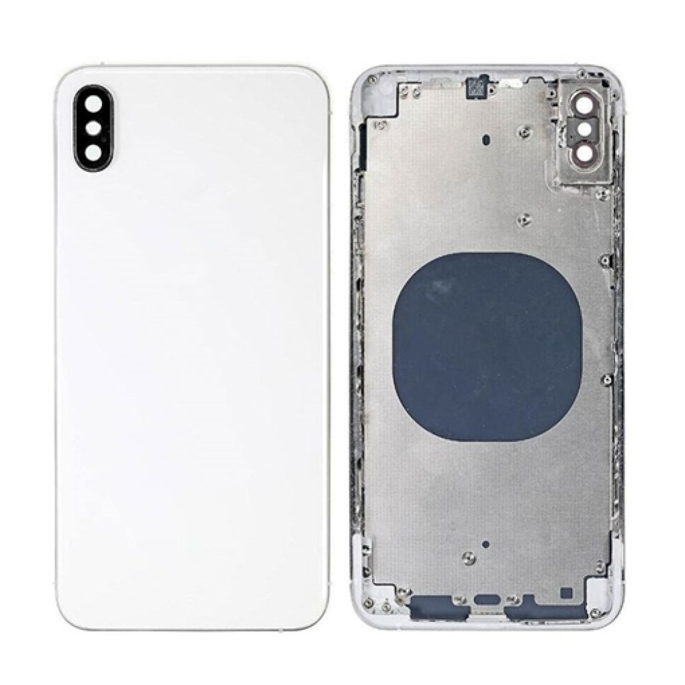 ΠΙΣΩ ΚΑΠΑΚΙ ΜΕ ΠΛΑΙΣΙΟ - BACK COVER HOUSING ΓΙΑ IPHONE XS ΛΕΥΚΟ