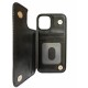 Premium Back Wallet Leather Case - Premium δερμάτινη Θήκη πορτοφόλι για Apple iPhone 12 Μαύρη