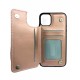 Premium Back Wallet Leather Case - Premium δερμάτινη Θήκη πορτοφόλι για Apple iPhone 11 Ροζ