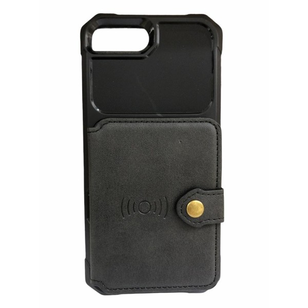 Premium Back Wallet Case - Premium Θήκη πορτοφόλι με RFID για Apple iPhone 7/8 PLUS Μαύρη