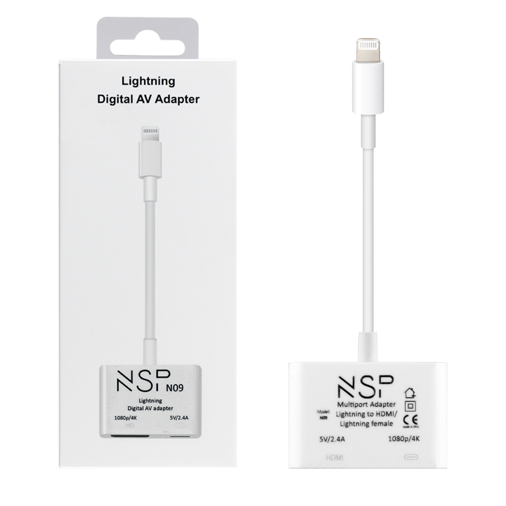 NSP NO9 LIGHTNING DIGITAL ADAPTER TO DIGITAL TV