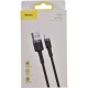 Baseus Cafule Braided USB to Lightning Cable Μαύρο 2m (CALKLF-CG1)