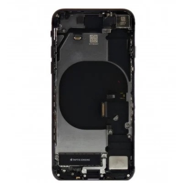 APPLE IPHONE 8 ΚΑΠΑΚΙ ΜΠΑΤΑΡΙΑΣ ΜΕ ΠΛΑΙΣΙΟ SWAP ORIGINAL ΜΑΥΡΟ (BACK COVER FULL HOUSING SWAP ORIGINAL BLACK) GRADE A