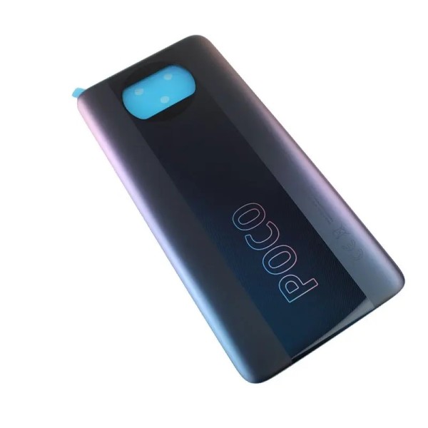 XIAOMI POCO X3 ΓΝΗΣΙΟ ΚΑΠΑΚΙ ΜΠΑΤΑΡΙΑΣ (M2102J20SG) ΜΑΥΡΟ (ORIGINAL BATTERY COVER SHADOW GREY)
