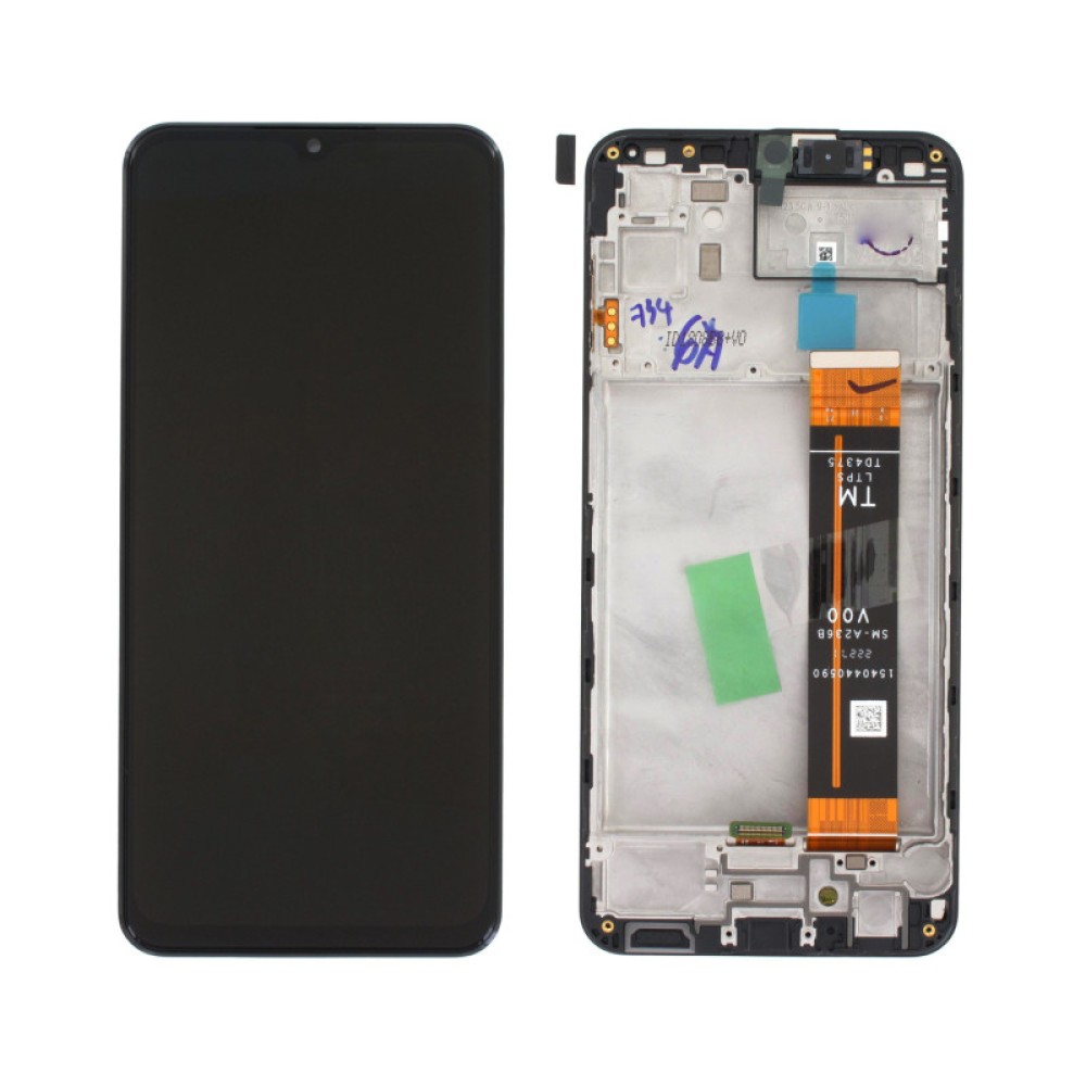 SAMSUNG GALAXY A23 5G (SM-A236U, SM-A236U1) ΓΝΗΣΙΑ ΟΘΟΝΗ ΑΝΤΙΚΑΤΑΣΤΑΣΗΣ ΜΕ ΜΗΧΑΝΙΣΜΟ ΑΦΗΣ ΚΑΙ ΠΛΑΙΣΙΟ ΜΑΥΡΗ GH82-29735A GH82-29734A SERVICE PACK (ORIGINAL TOUCH SCREEN WITH LCD AND FRAME BEZEL BLACK SERVICE PACK)