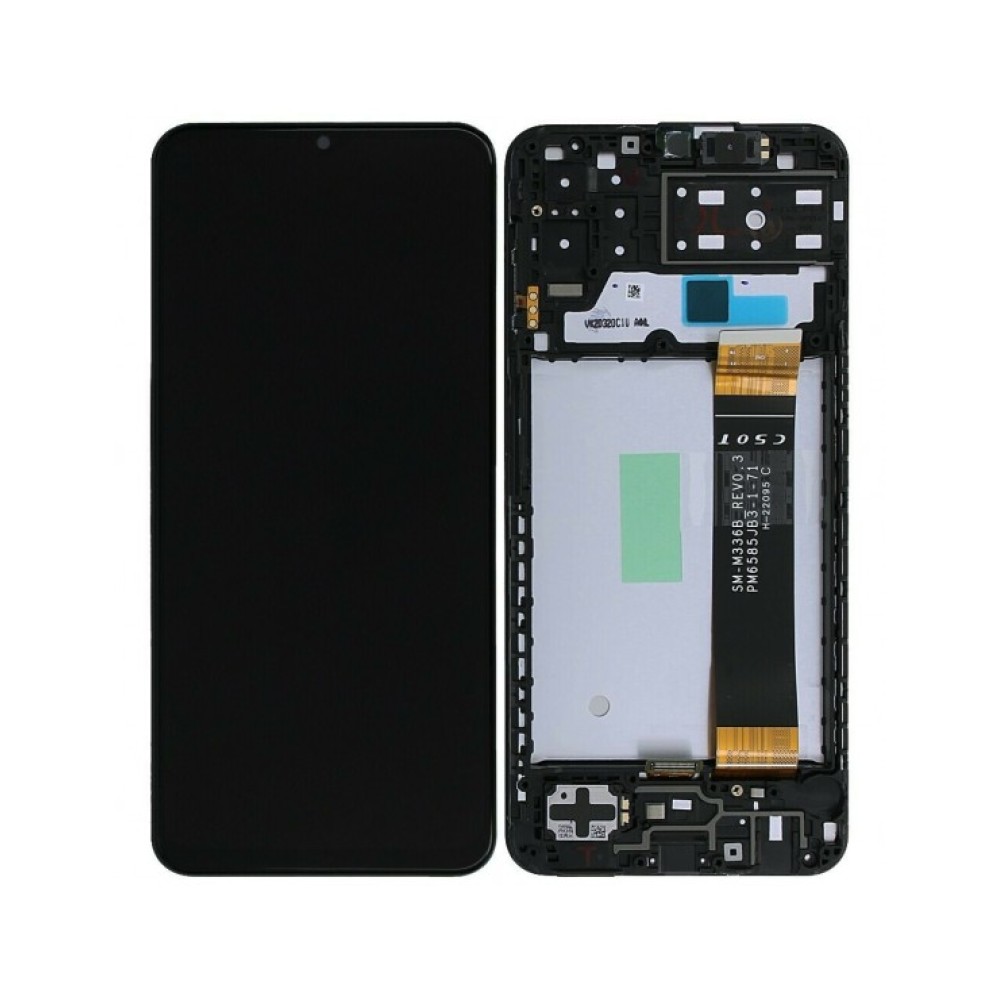 SAMSUNG GALAXY A13 4G (SM-A135F, SM-A135F/DS), Galaxy M13 (SM-M135F, SM-M135F/DSN) (GH82-28508A) ΓΝΗΣΙΑ ΟΘΟΝΗ ΑΝΤΙΚΑΤΑΣΤΑΣΗΣ ΜΕ ΜΗΧΑΝΙΣΜΟ ΑΦΗΣ ΚΑΙ ΠΛΑΙΣΙΟ ΣΑΣΙ SERVICE PACK ΜΑΥΡΗ (ORIGINAL TOUCH SCREEN WITH LCD AND FRAME BEZEL SERVICE PACK BLACK)