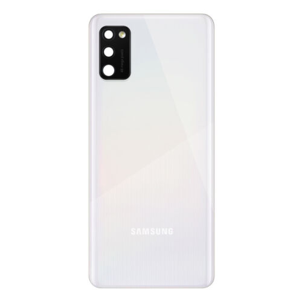 SAMSUNG GALAXY A41 ΚΑΠΑΚΙ ΜΠΑΤΑΡΙΑΣ (BATTERY COVER) ΜΕ ΤΖΑΜΑΚΙ ΚΑΜΕΡΑΣ (LENS) ΛΕΥΚΟ