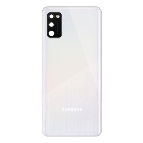 SAMSUNG GALAXY A41 ΚΑΠΑΚΙ ΜΠΑΤΑΡΙΑΣ (BATTERY COVER) ΜΕ ΤΖΑΜΑΚΙ ΚΑΜΕΡΑΣ (LENS) ΛΕΥΚΟ