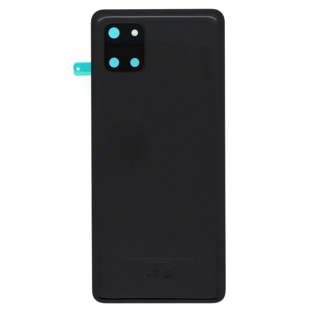 SAMSUNG GALAXY NOTE 10 LITE ΚΑΠΑΚΙ ΜΠΑΤΑΡΙΑΣ (BATTERY COVER) ΜΕ ΦΑΚΟ (LENS) ΜΑΥΡΟ