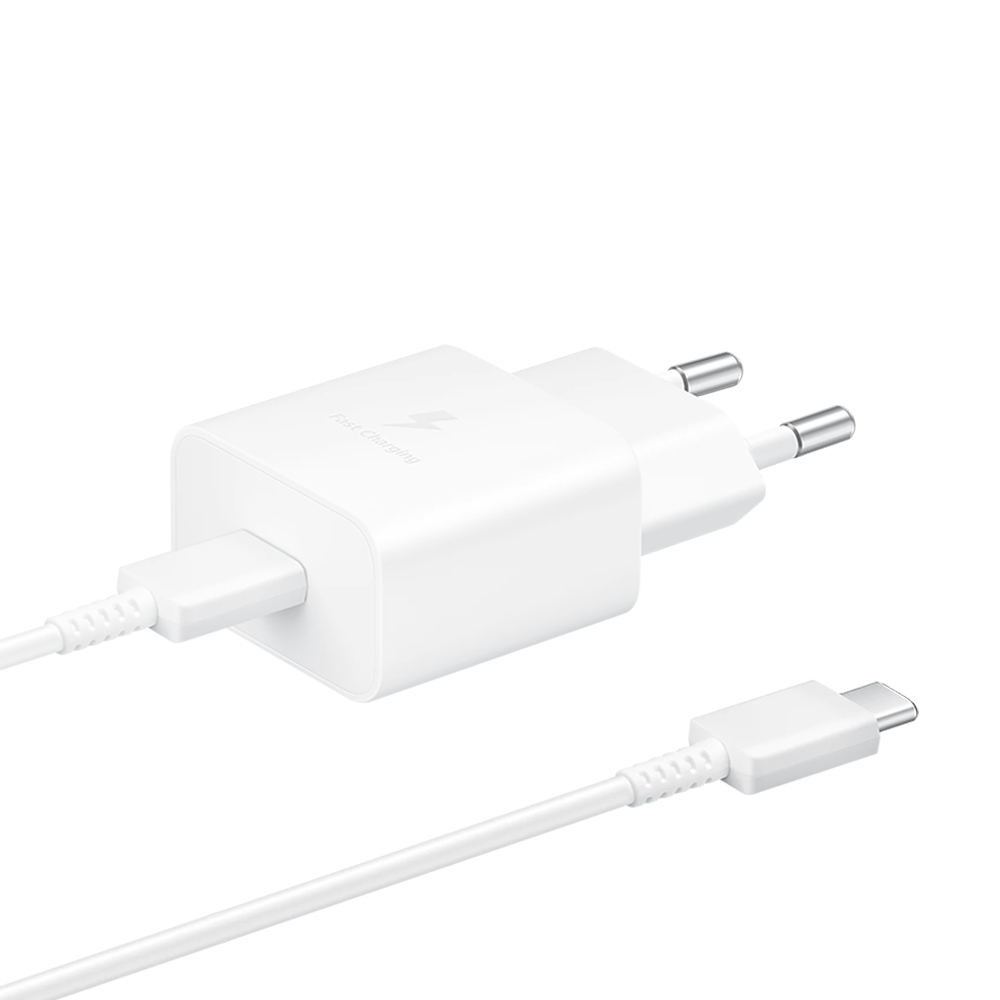 TRAVEL SAMSUNG EP-T1510XWEGEU TYPE C 5V 2A 15W FAST CHARGE+USB DATA TYPE C TO TYPE C WHITE PACKING OR