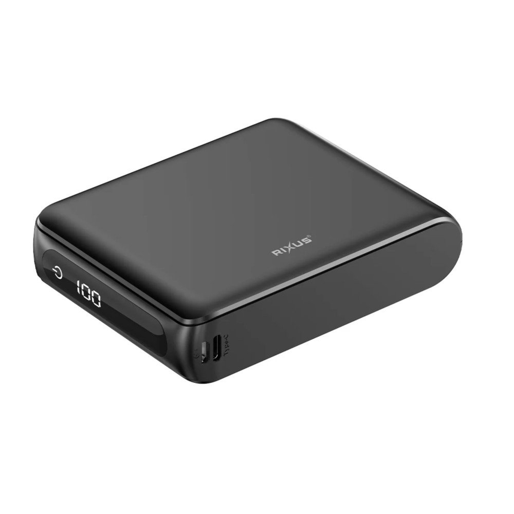 Rixus RXPB25 Compact Powerbank Digital Display 20000mAh Black Rixus RXPB25 Compact Powerbank Digital Display 20000mAh Black