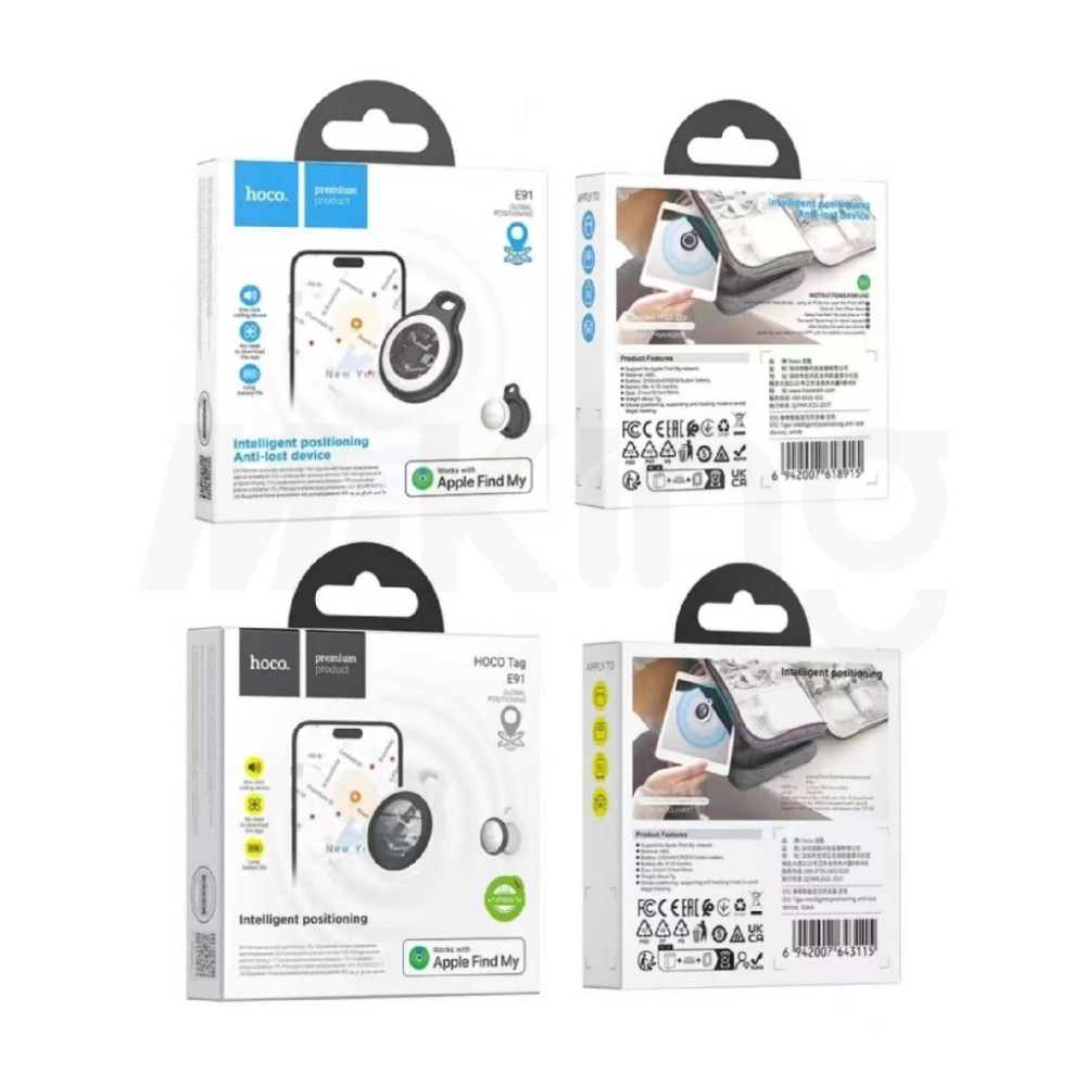 Hoco Tag E91 Anti-Lost Device Works With Apple Find My Network Hoco Tag E91 Anti-Lost Device Works With Apple Find My Network