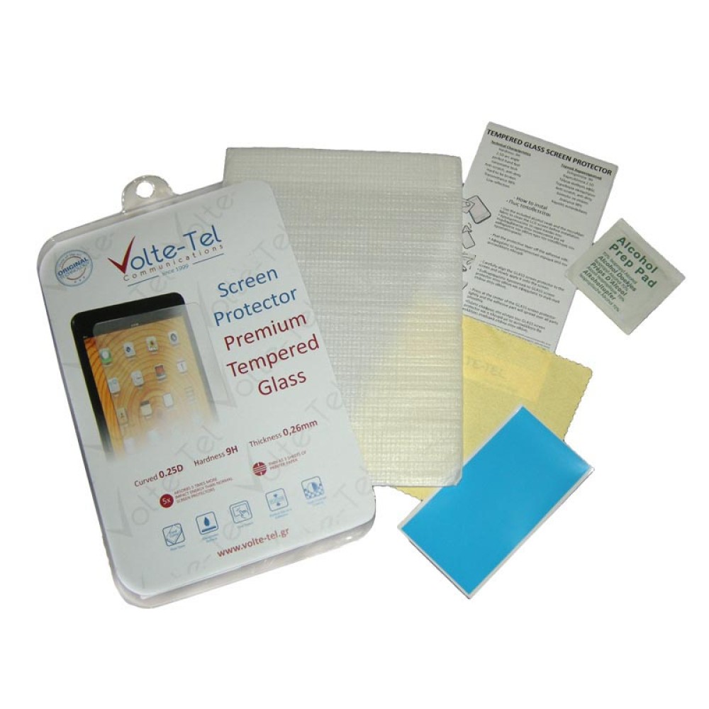 VOLTE-TEL TEMPERED GLASS SAMSUNG TAB 3 LITE T110 7" 9H 0.26mm 2.5D FULL GLUE