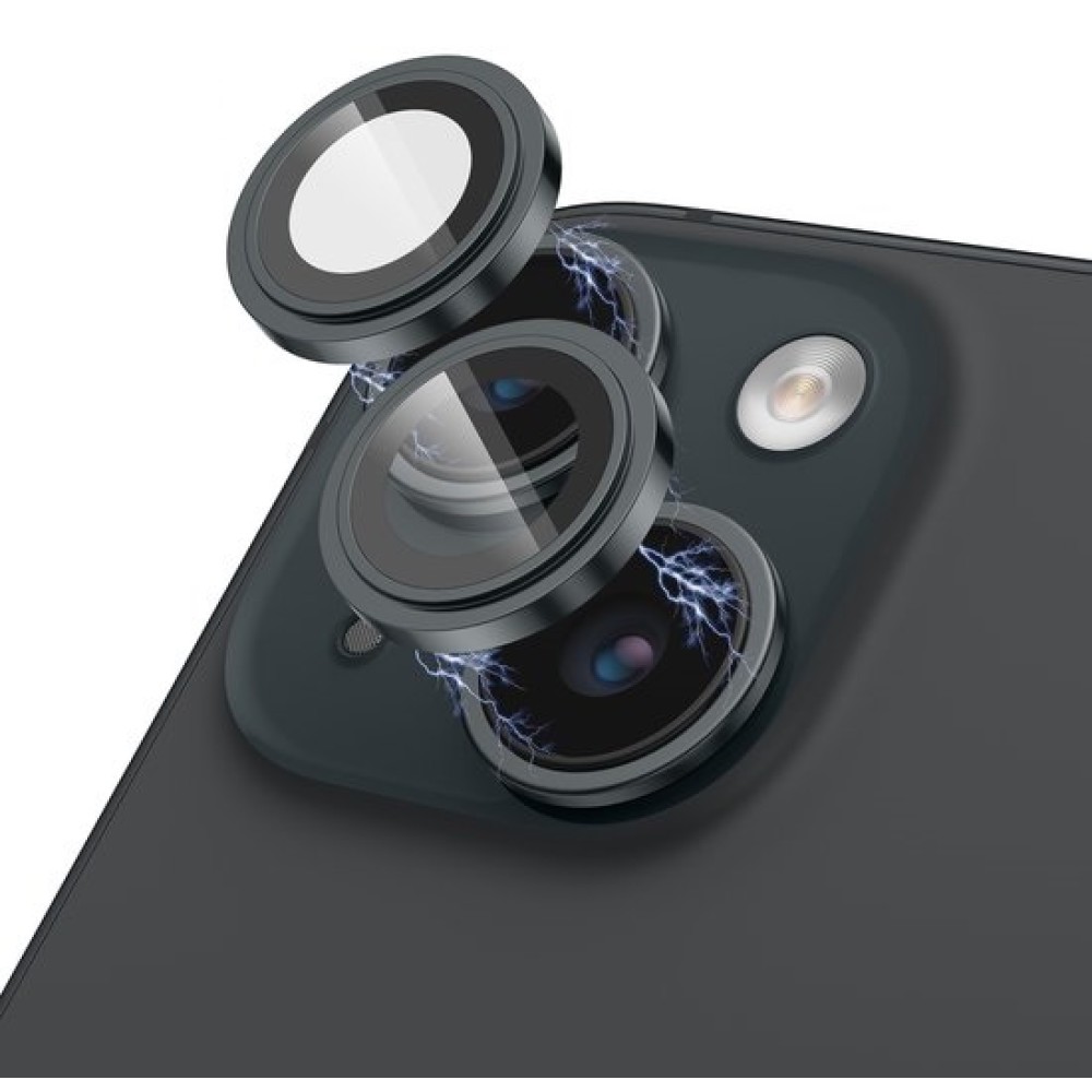 ΠΡΟΣΤΑΤΕΥΤΙΚΟ ΤΖΑΜΑΚΙ ΚΑΜΕΡΑΣ ALLOY METAL LENS TOTAL BLACK ΓΙΑ IPHONE 15 / 15 PLUS