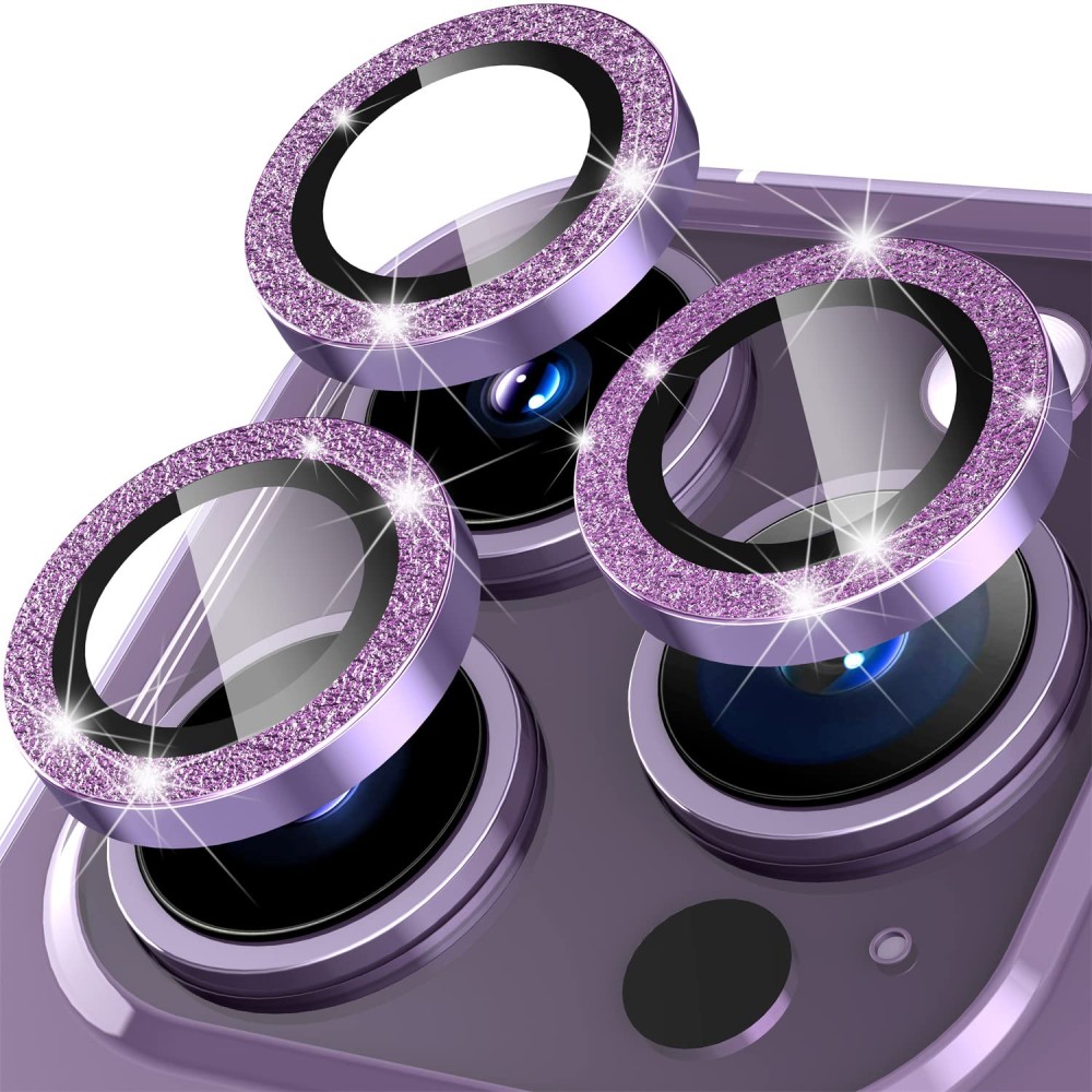 ΠΡΟΣΤΑΤΕΥΤΙΚΟ ΤΖΑΜΑΚΙ ΚΑΜΕΡΑΣ GLITTER DIAMOND METAL LENS PURPLE ΓΙΑ IPHONE 14 PRO / PRO MAX